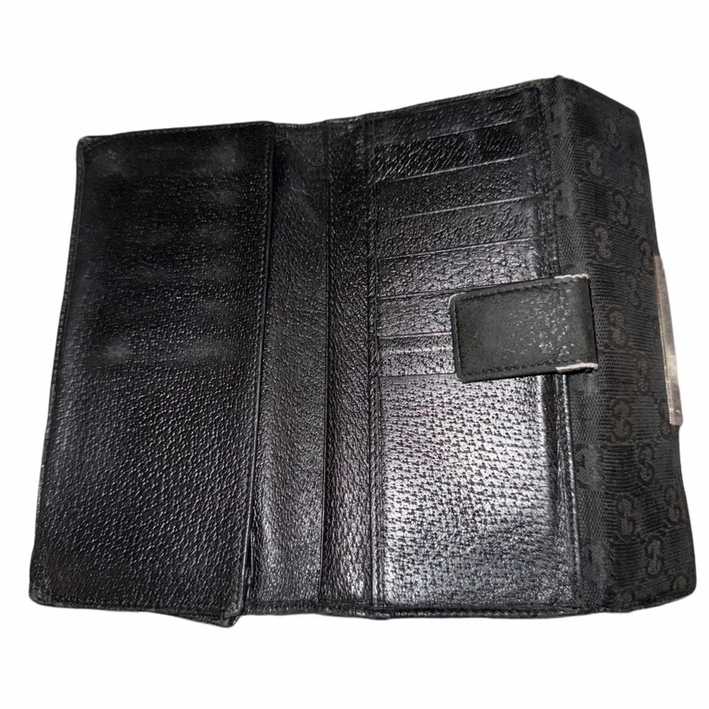 Gucci Authentic Vintage GG Monogram Long Wallet - Picture 3 of 5
